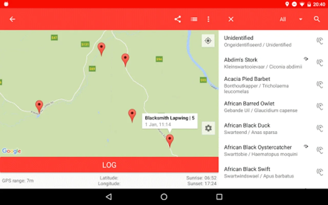 BirdLasser for Android - Record and Share Bird Sightings