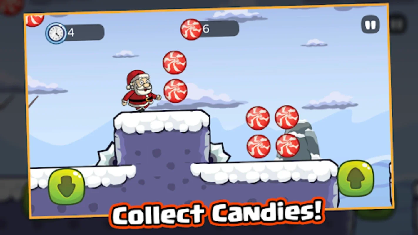 Santa Run 2D Xmas Santa Runner for Android - Festive Fun