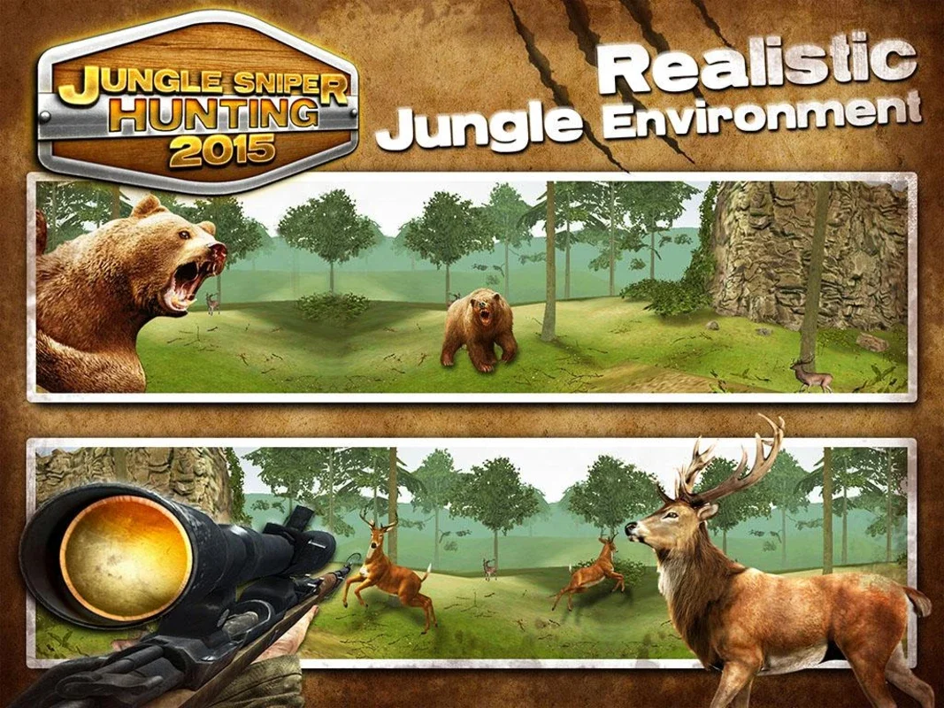 Jungle Sniper Hunting 2015 for Android - Thrilling Hunting Experience