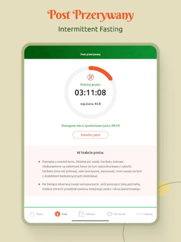 dr Ewa Dąbrowska: post i dieta for Android - Transform Your Diet