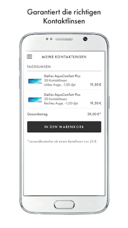 Fielmann Kontaktlinsen App for Android - Download the APK from AppHuts