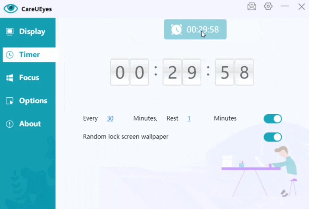 CareUEyes Lite for Windows - Protect Your Eyes Easily