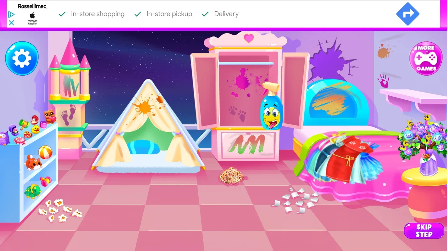 Candy House Cleaning for Android - Fun and Educational