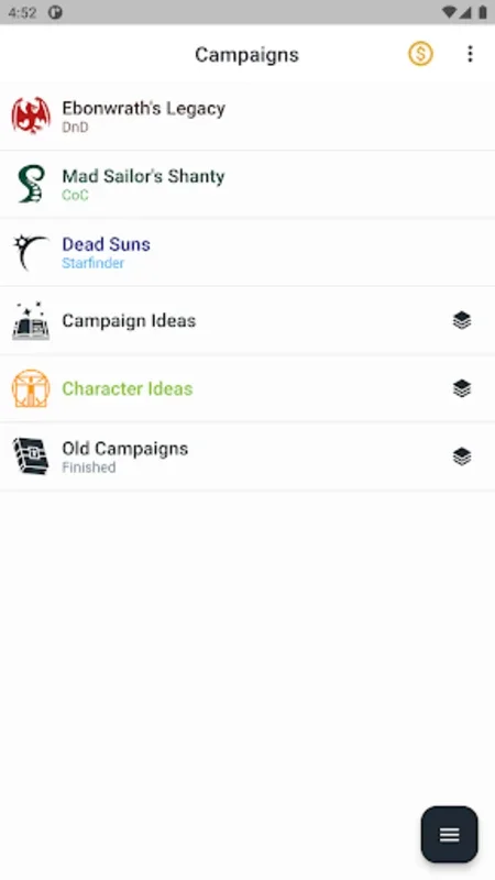 RPG Notebook for Android - Streamline Your RPG Campaigns