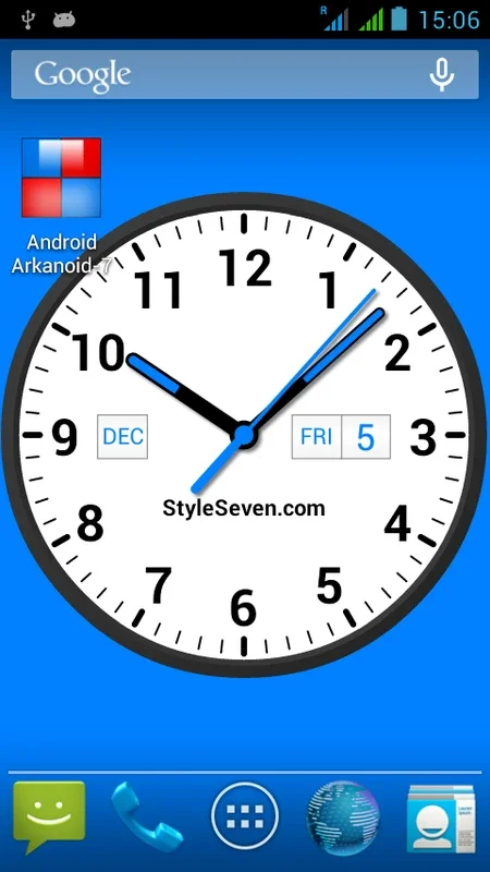 Analog Clock Widget Plus-7 for Android: Customizable Timepiece