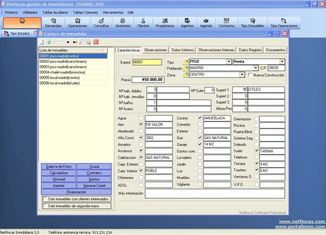 Netfincas Inmobiliarias for Windows: Streamlined Real Estate Management