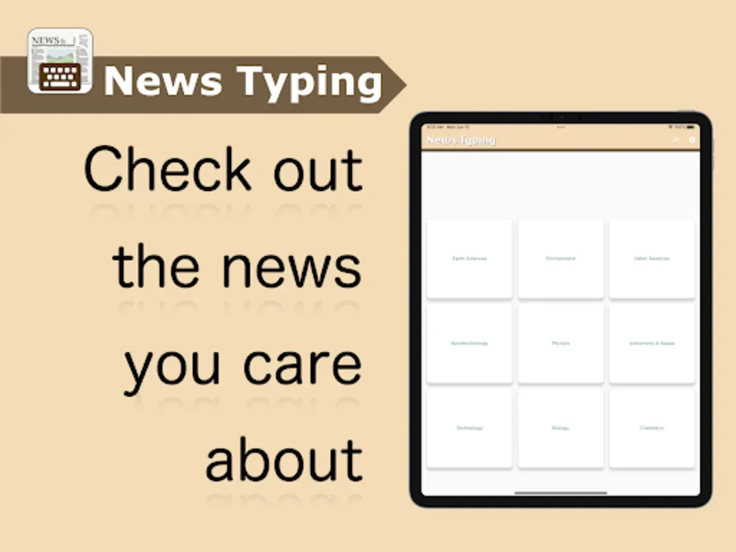 NewsTyping for Android: Enhance Typing with Science News