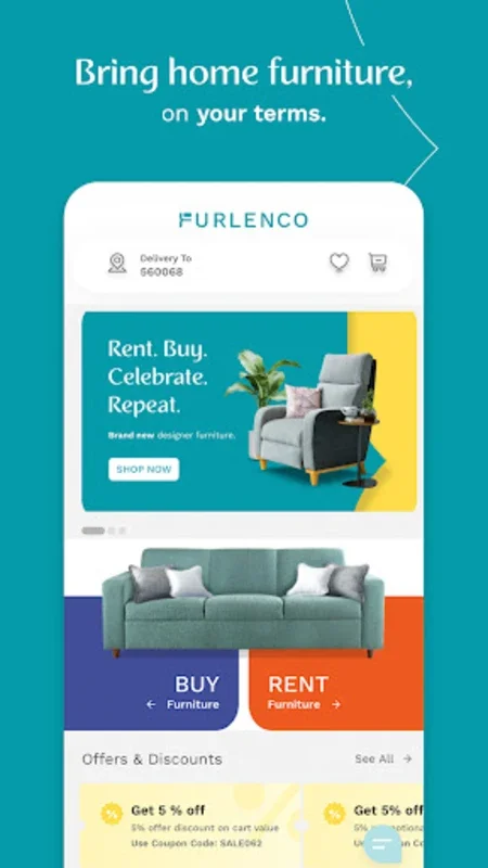 Furlenco for Android - Transform Your Home with Furniture