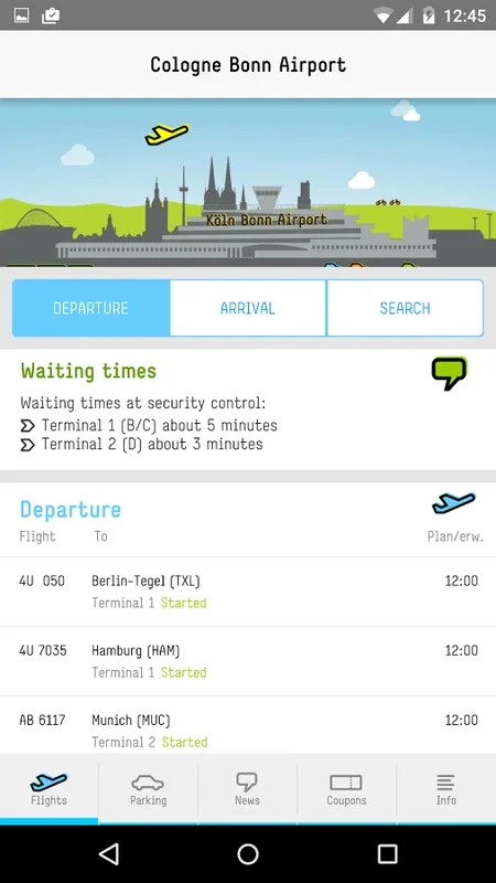 Cologne Bonn Airport for Android - Real-Time Updates & More