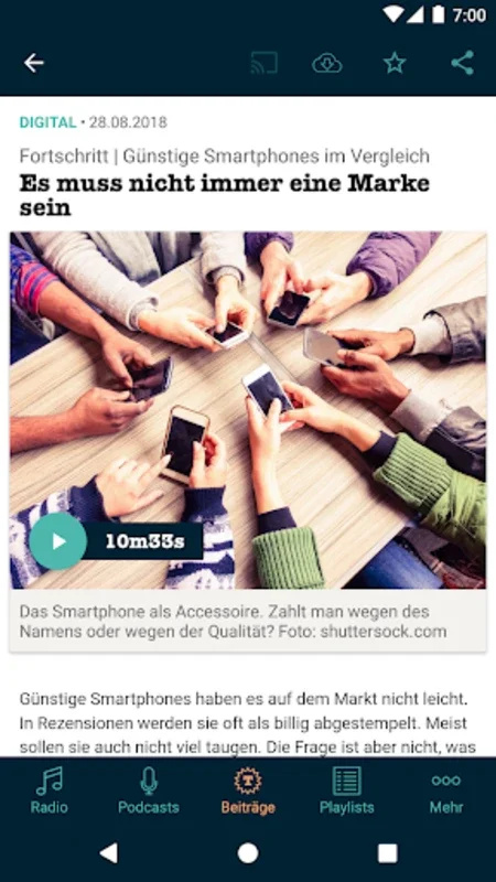 detektor.fm | Onlineradio for Android: Music & Journalism