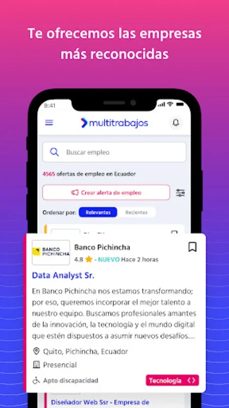 Multitrabajos: bolsa de empleo for Android - Find Jobs Easily