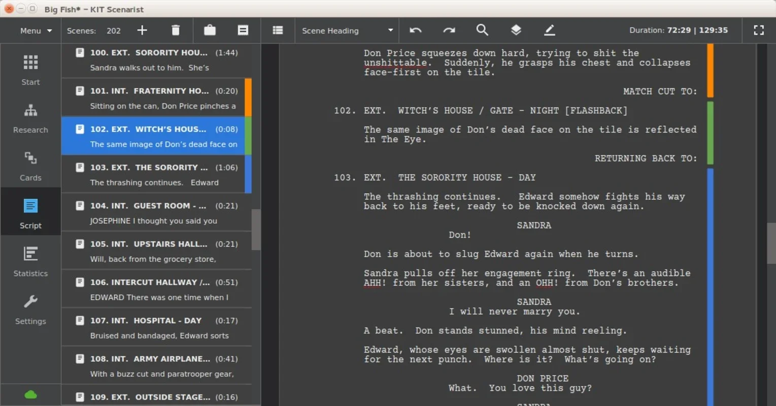 KIT Scenarist: Professional Screenwriting Software for Windows