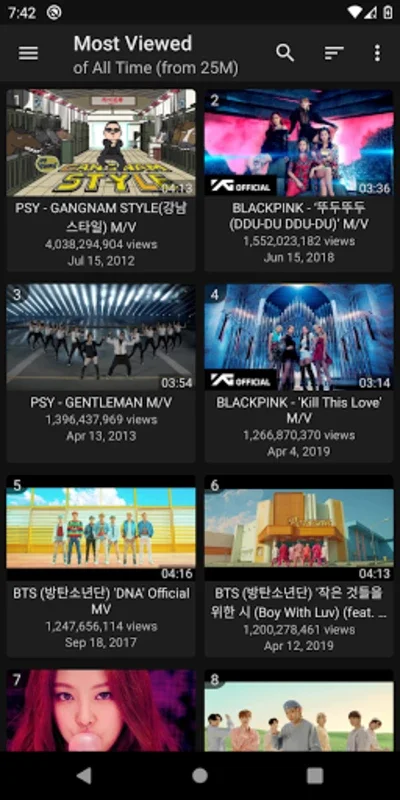 K-POP Tube - Popular & Recent for Android: Explore K-POP World