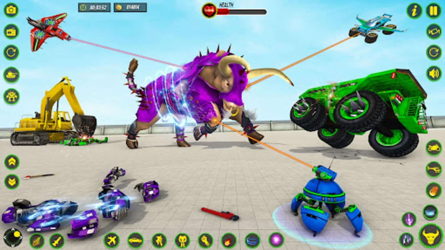 Bull Robot Car Game: Android's Action-Packed Mech Arena