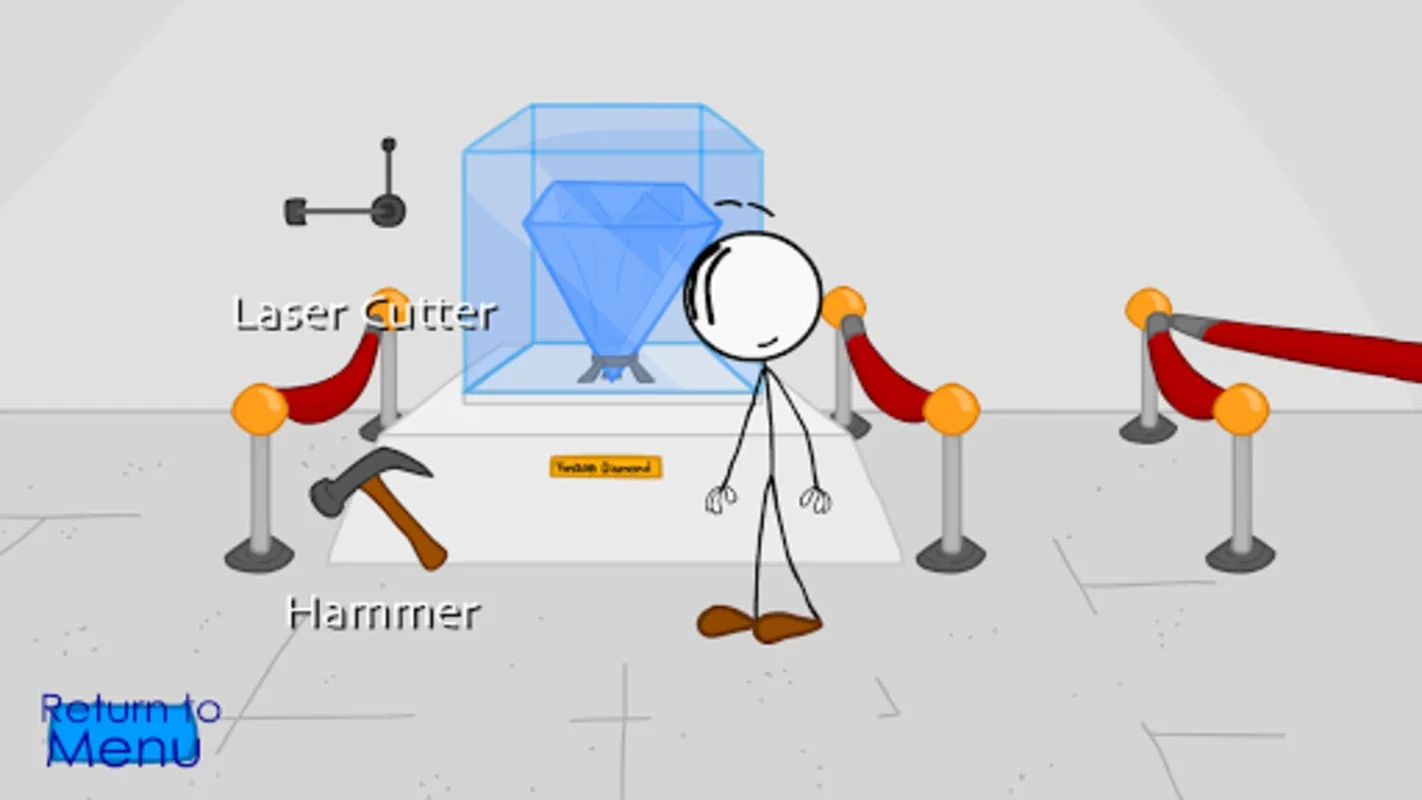 Stealing the Diamond: An Android Stickman Adventure