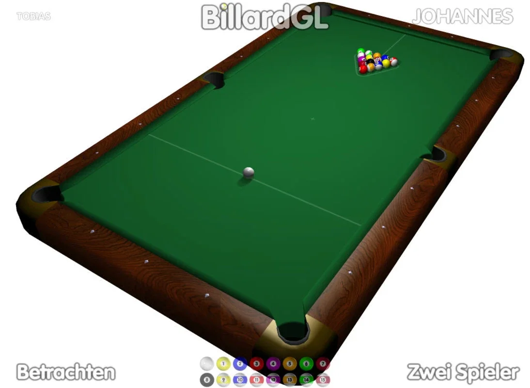 BillardGL for Windows - Free 3D Billiards Game