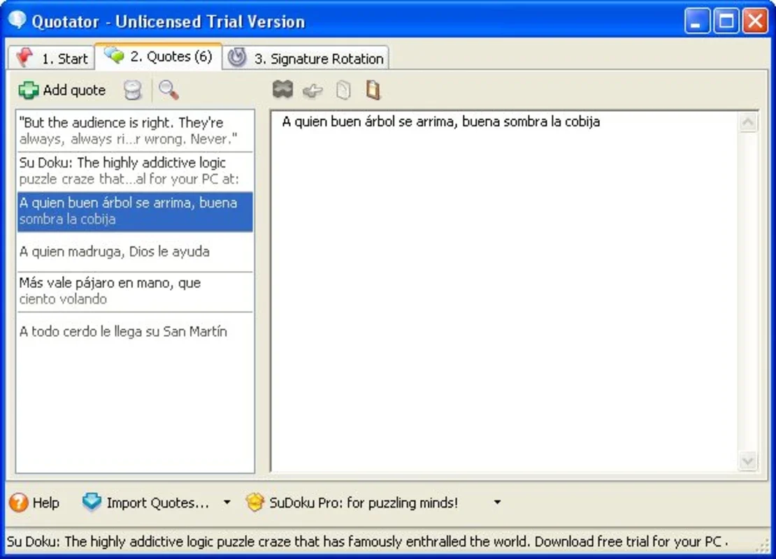 Quotator for Windows - Manage Quotes Effortlessly