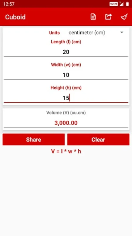 Volume Calculator for Android - Efficient Volume Calculations