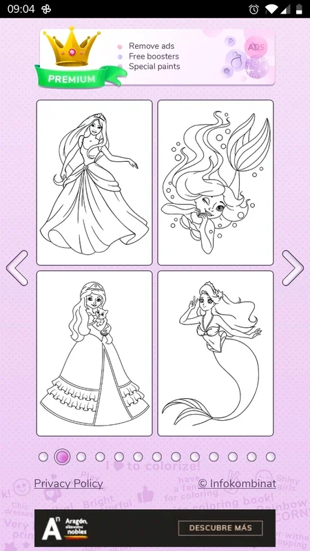 Girls Coloring Book for Android - Fun Coloring Experience