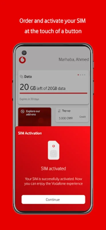 My Vodafone Oman for Android - Manage Telecom Services Easily