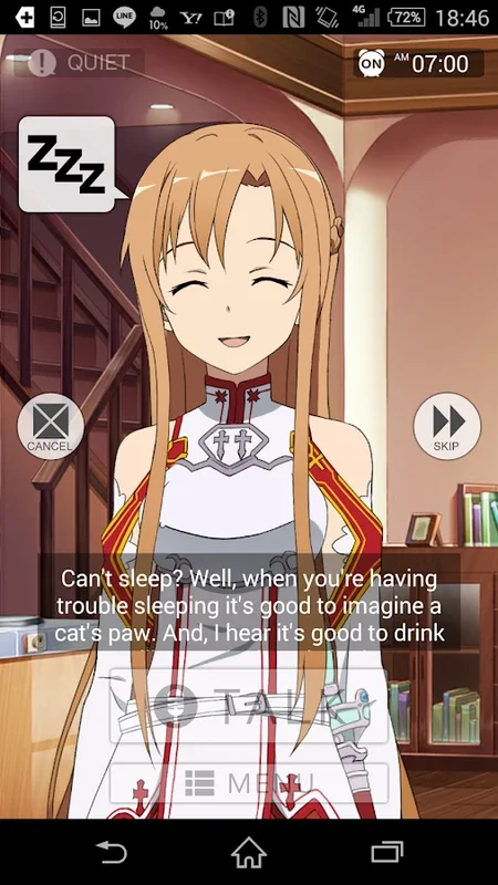 Wake Me Up Asuna for Android - A Unique Alarm Assistant