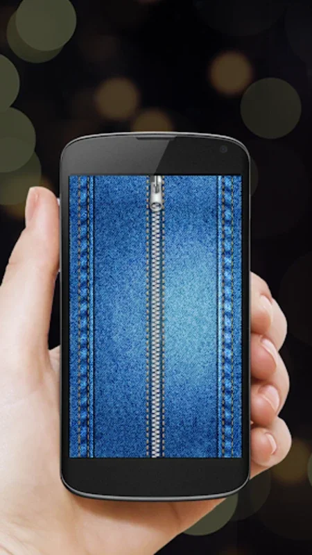 Jeans Zipper Lock for Android - Secure Your Phone in Style