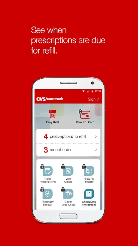 CVS/caremark for Android: Simplify Prescription Management