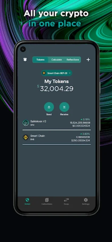 SafeMoon for Android: Secure Crypto Wallet with Orbital Shield