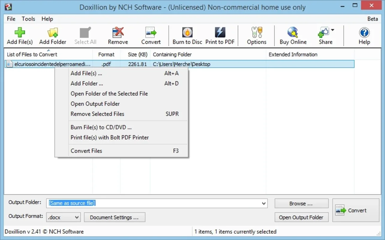 Doxillion for Windows - Effortless Text File Conversion