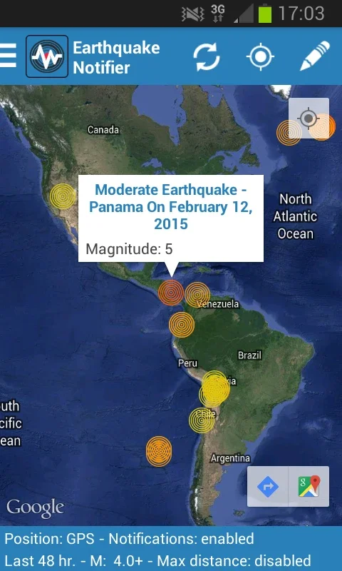 Earthquake Notifier for Android - Real-Time Updates