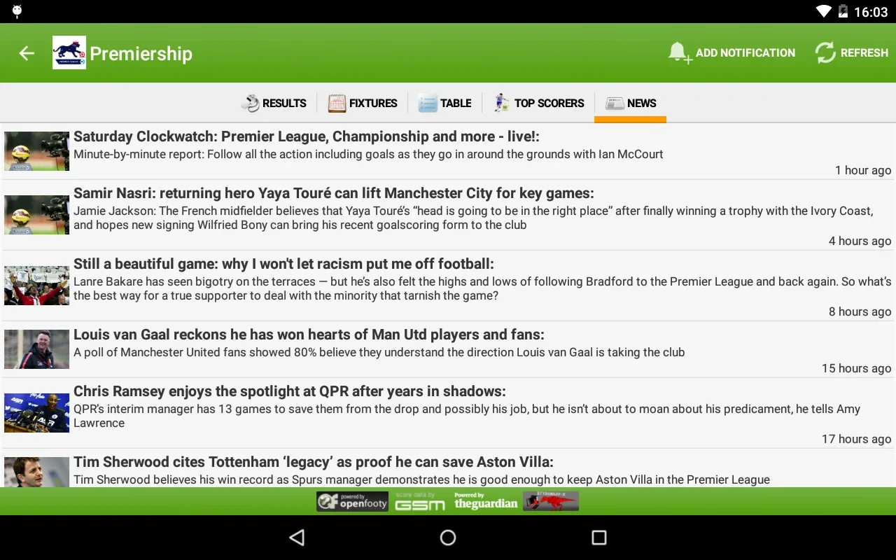 SCORE-LINE for Android - Stay Updated on Football