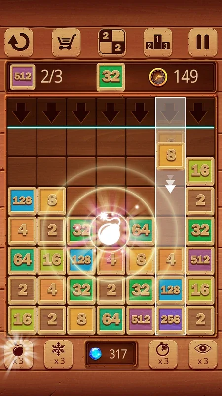 Merge Numbers Wooden edition for Android - Download the APK from AppHuts