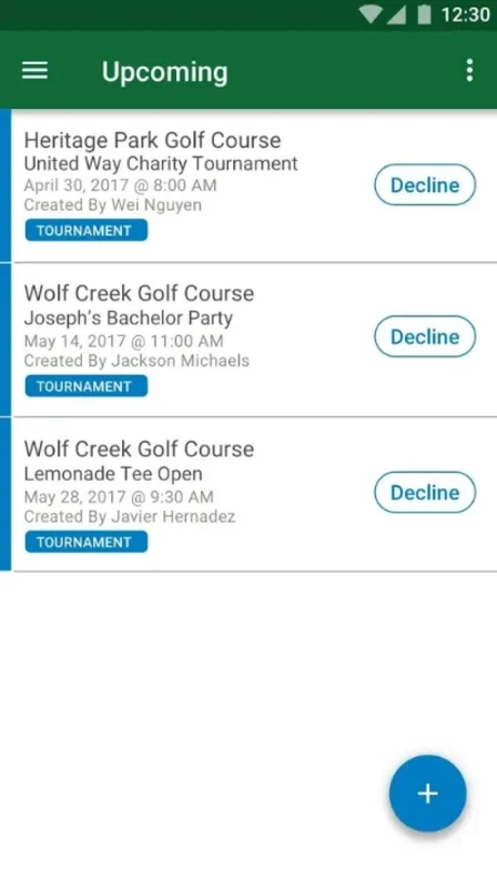 Garmin Golf for Android - Create and Play Golf Tournaments