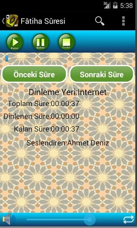 Kuran-ı Kerim Meal Dinle for Android - Listen to Quran Offline