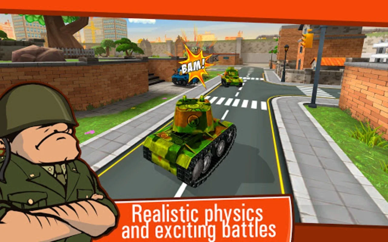 Toon Wars for Android - Thrilling Tank Battles