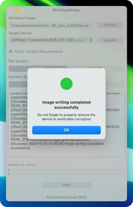 WinDiskWriter for Mac - Create Bootable Windows Drives Easily