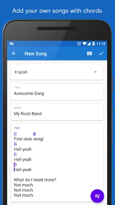 Songbook - Guitar Chords for Android: Streamline Your Practice