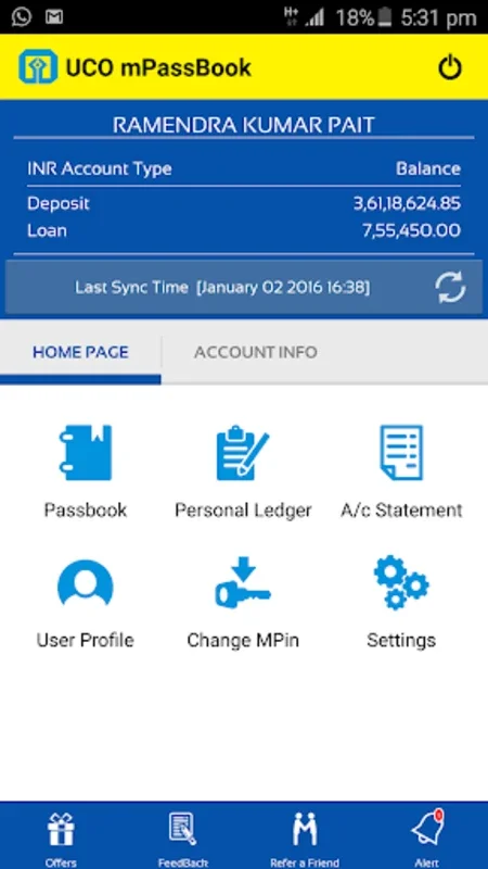 UCO mPassbook for Android - Convenient Banking