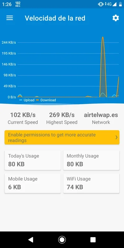 Speed Indicator - Network Speed for Android - No Downloading Required