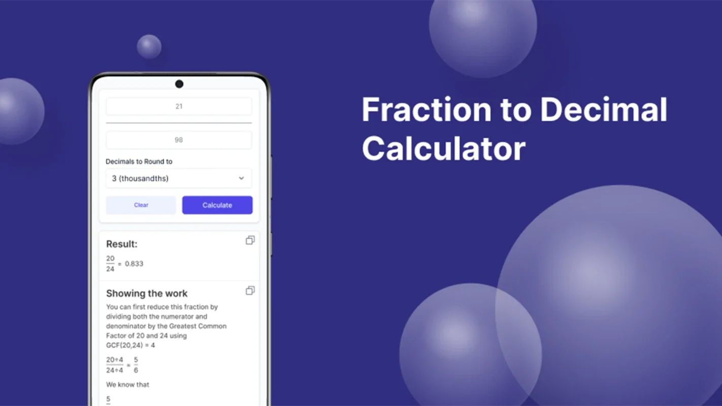 Fraction to Decimal Calculator for Android - Swift & Accurate