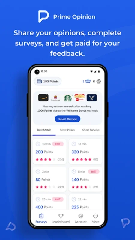 Prime Opinion - Earn Cash on Android with Paid Surveys