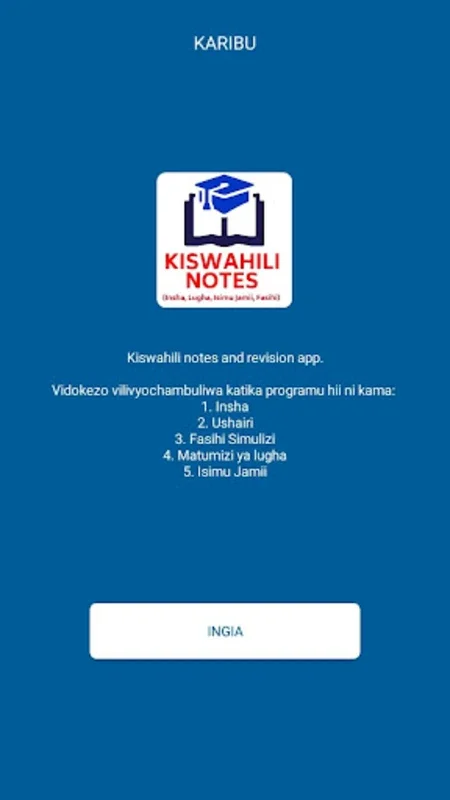 Kiswahili Notes and Revision for Android - Master Swahili Easily