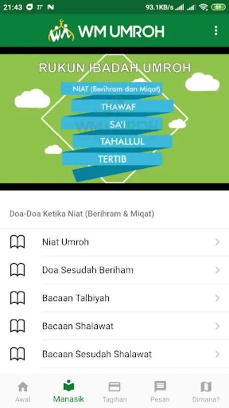 WM UMROH for Android: Streamline Umrah & Halal Travel