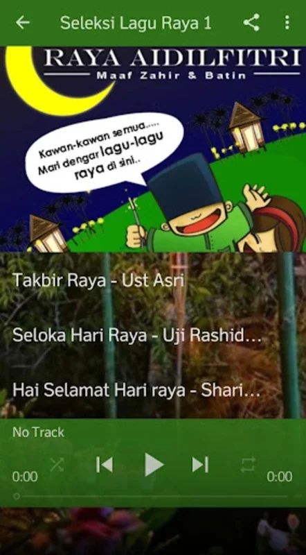 SELEKSI LAGU RAYA for Android - Enjoy Diverse Raya Songs