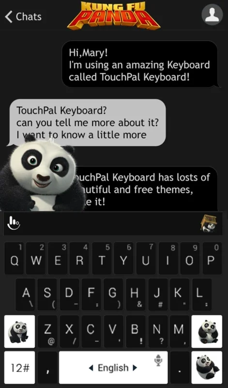 Kung Fu Panda for Android - Enhance Chat Experience