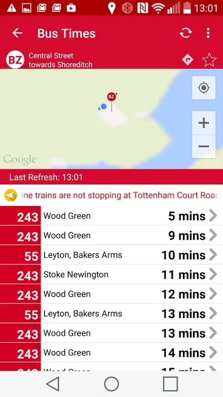 Bus Times for Android - Real-Time Bus Info