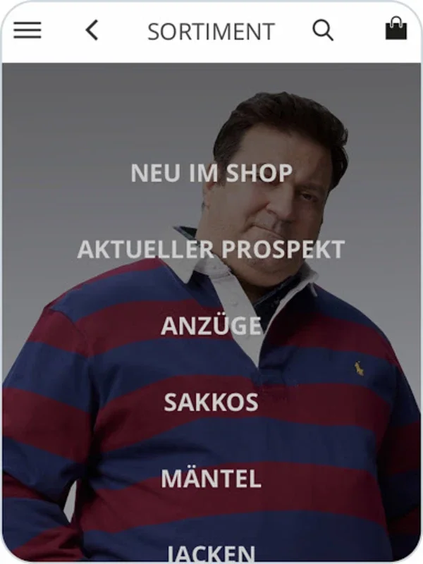 HIRMER GROSSE GRÖSSEN for Android - Stylish XXL-8XL Menswear