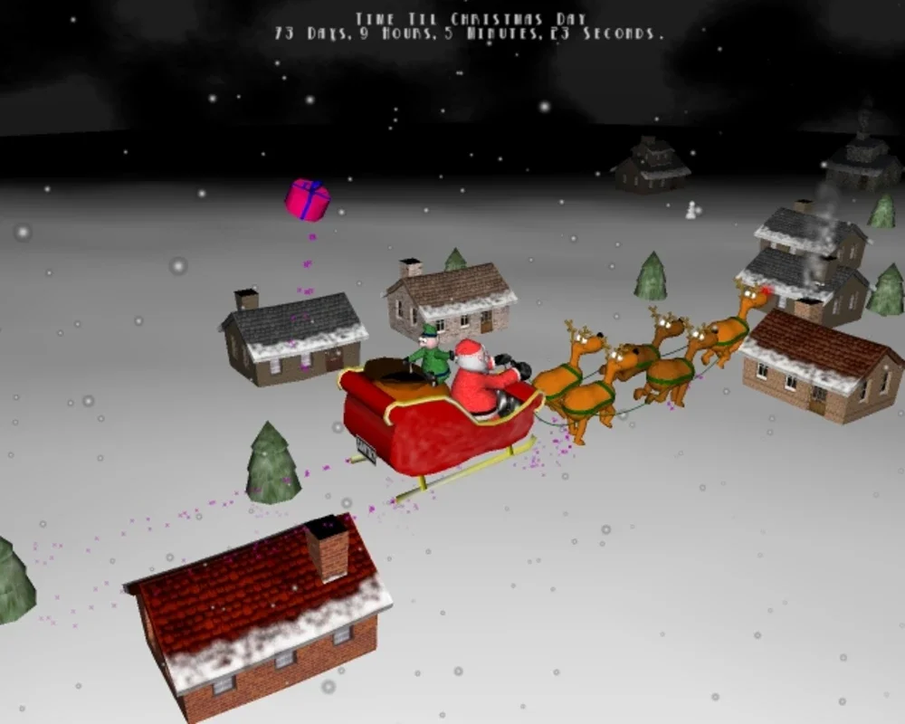 A Very 3D Christmas Screensaver: Immersive 3D Holiday Animation for Windows