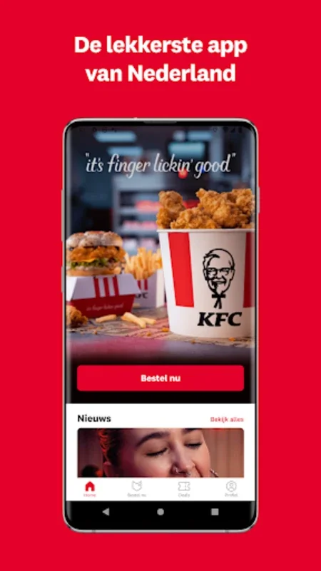 KFC Nederland for Android - Order and Save with Exclusive Deals