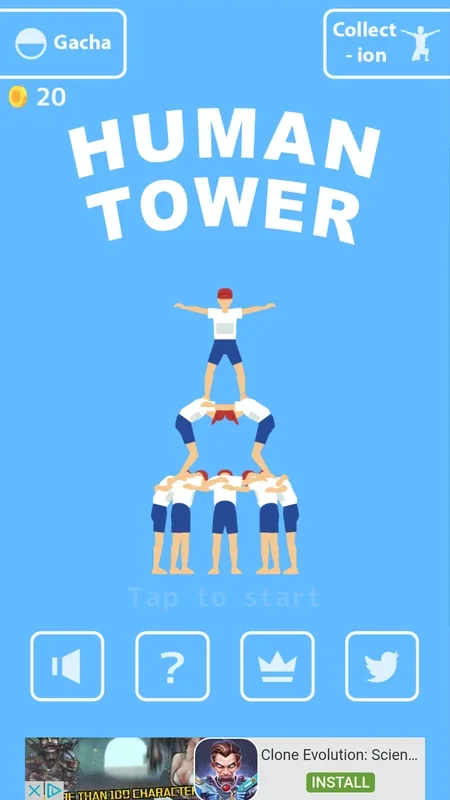 Human Tower for Android - Prevent the Tower from Falling